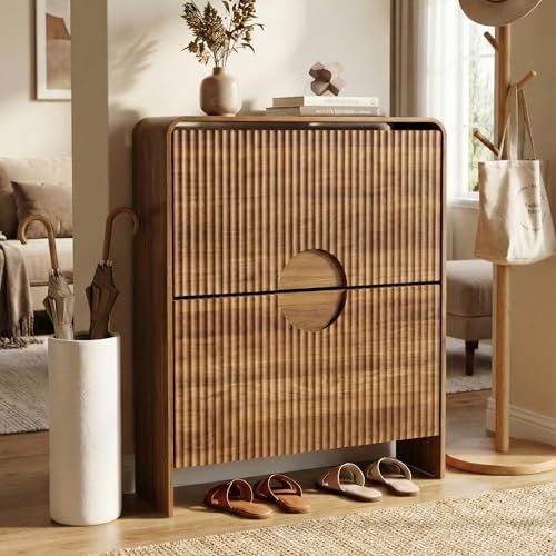 Shoe Rack Cabinet Narrow Entryway - Armário Fino para Sapatos para Hall