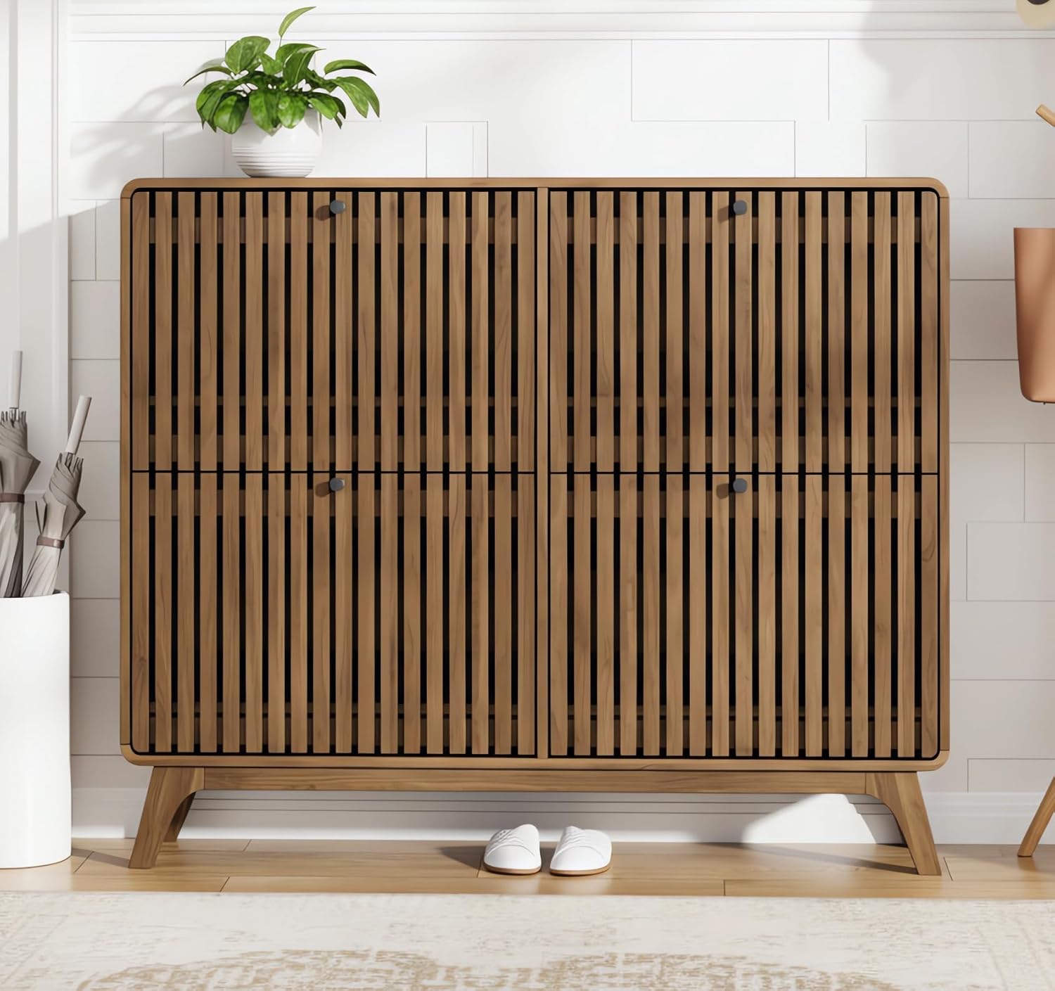 Shoe Rack Cabinet Narrow Entryway - # Armário de Sapatos Grande de